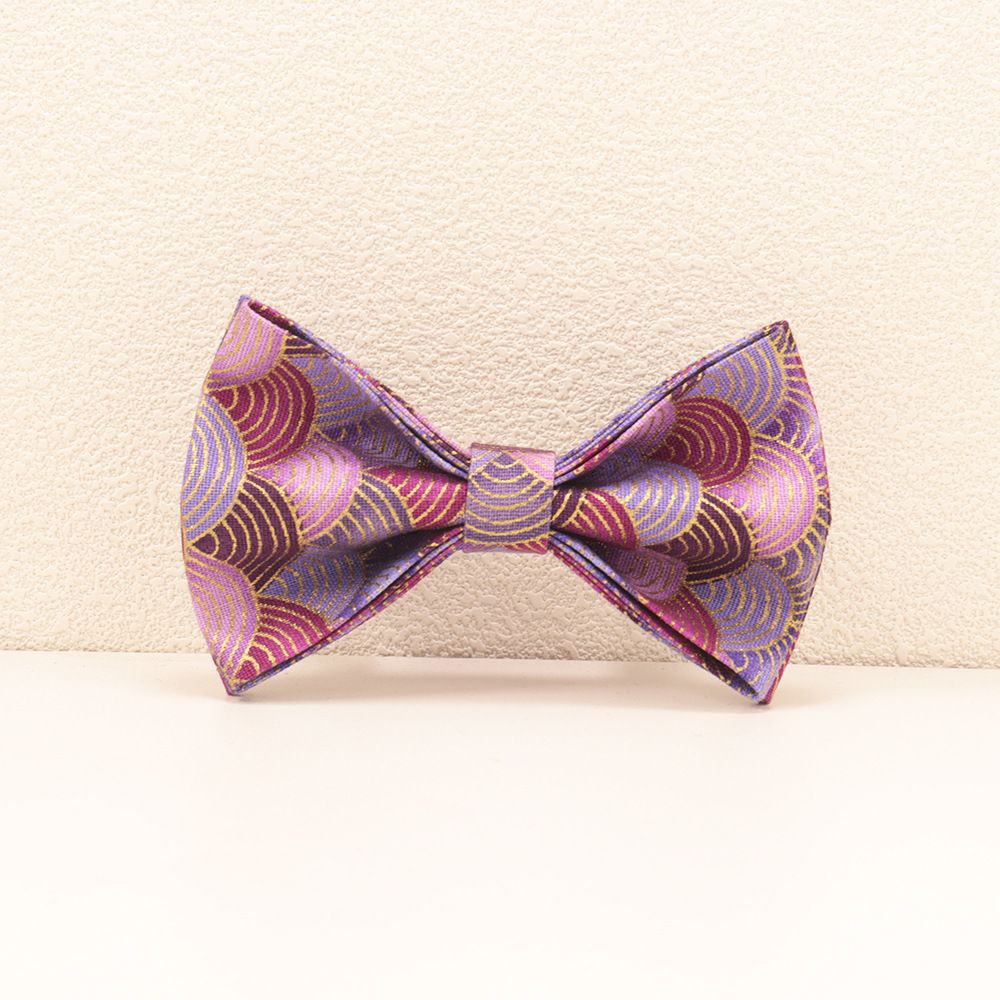 MEO GATTINO Japanese Style Purple Cloud Dog Collar Bow XS 2.0(19-32cm)