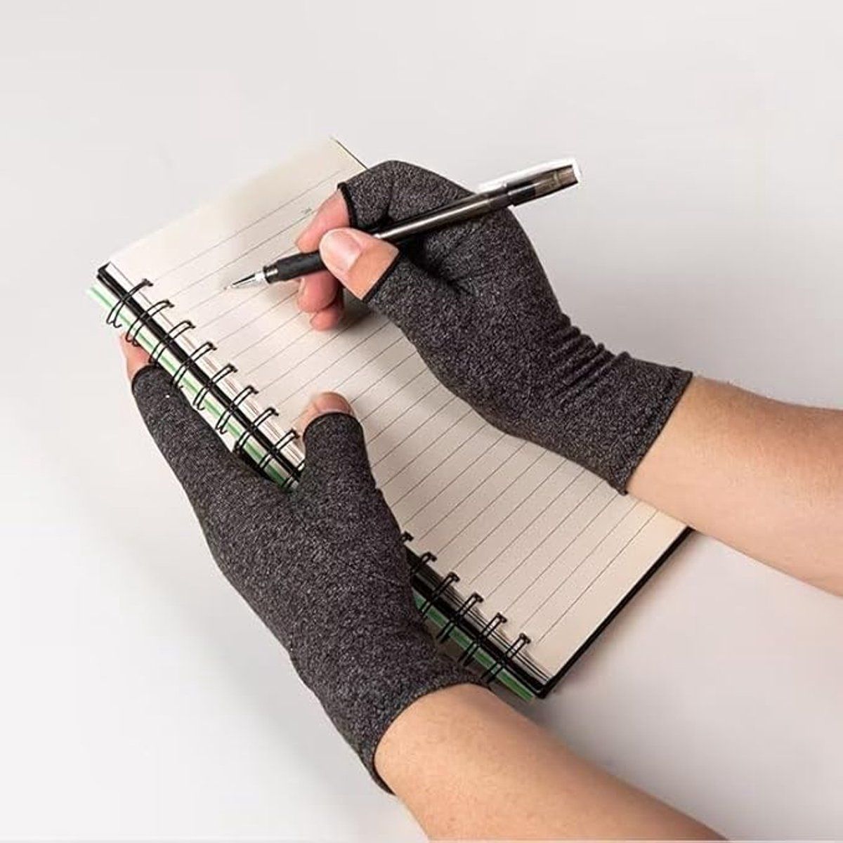 Fingerless Gloves, Wrist Warmers, Fingerless, Travel and Daily Winter Wear, 19.2 x 7.7 cm, Grey โ image 3
