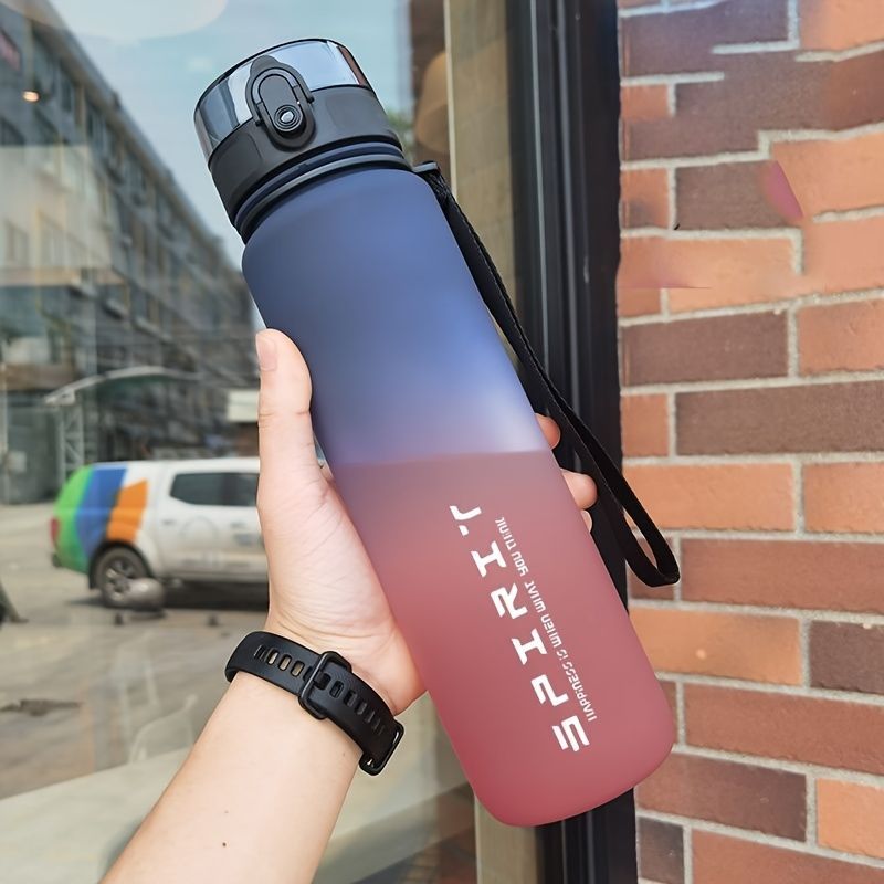 Gradient Water Bottle Sports Water Bottle Men Water Bottle Women Water Bottle - Pink - Size 1000ML — image 5