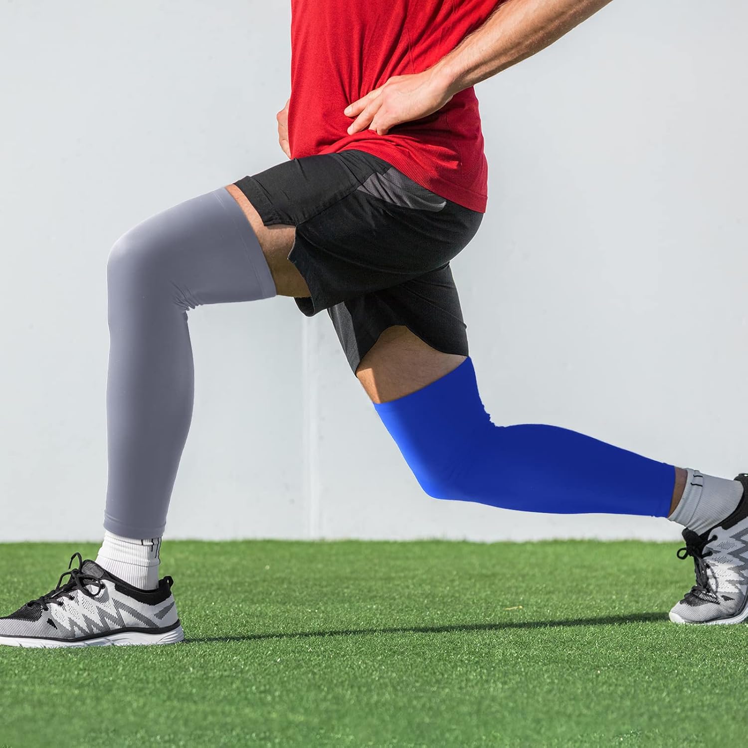 Leg Sleeves Compression Long Knee Sleeve UV Protect for Men Women Sport Basketball Football โ image 4