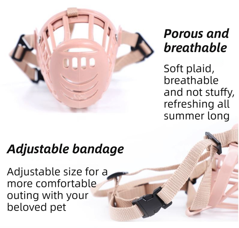 Anti-Biting & Anti-Foraging Dog Muzzle - Breathable & Soft TPE Safety Mask with Secure Straps (#3 Fits 10kg ) — image 3