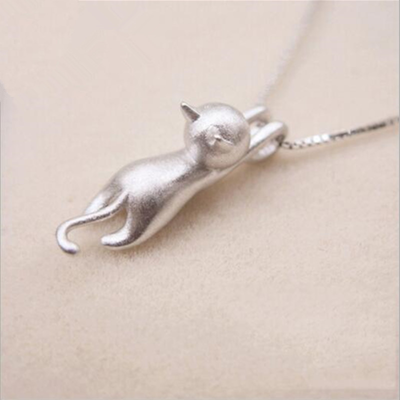 Sterling Silver Cat Necklace for Women and Girls - Cat Jewelry for Women - Cat Accessories for Women - Cat Lovers โ image 5