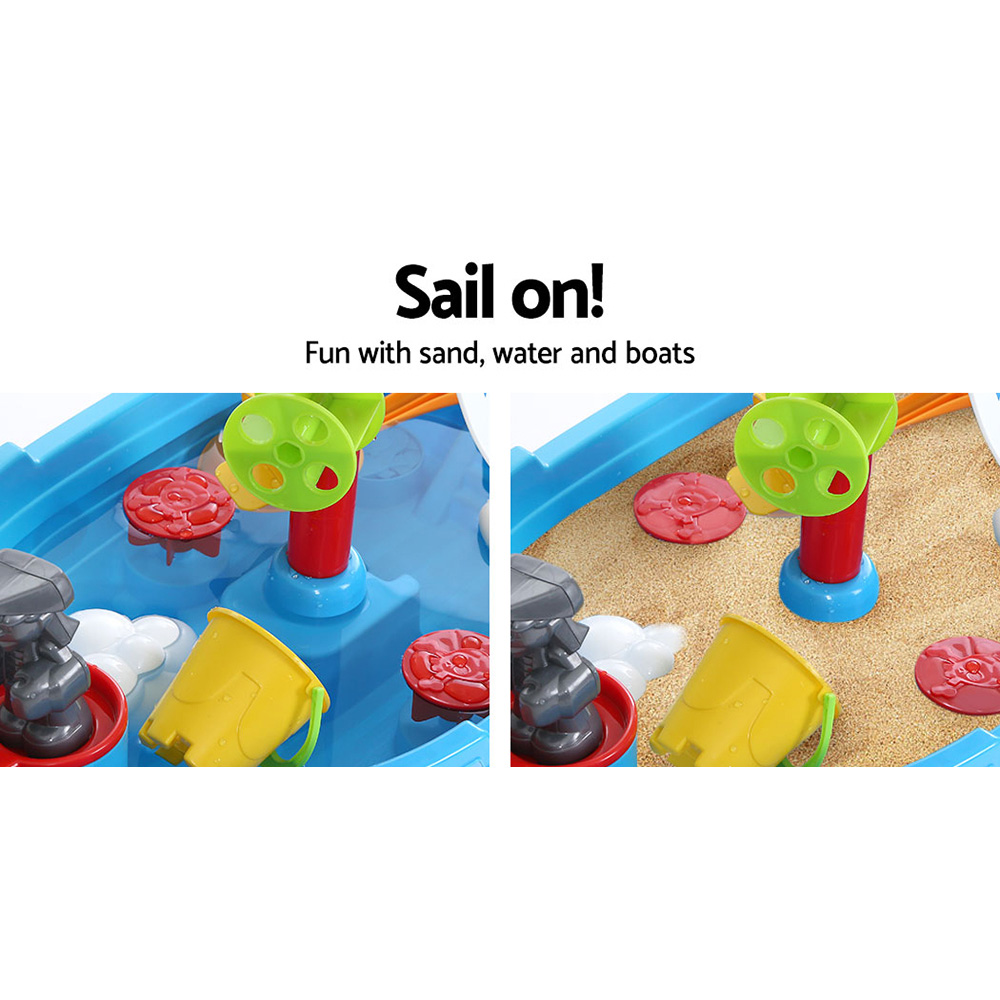 Keezi Kids Sandpit Pretend Play Set Outdoor Toys Water Table Activity Play Set โ image 4