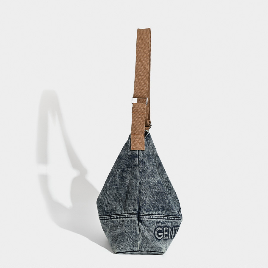 Washed Denim Tote Bag - Large Capacity Shoulder & Crossbody โ image 3