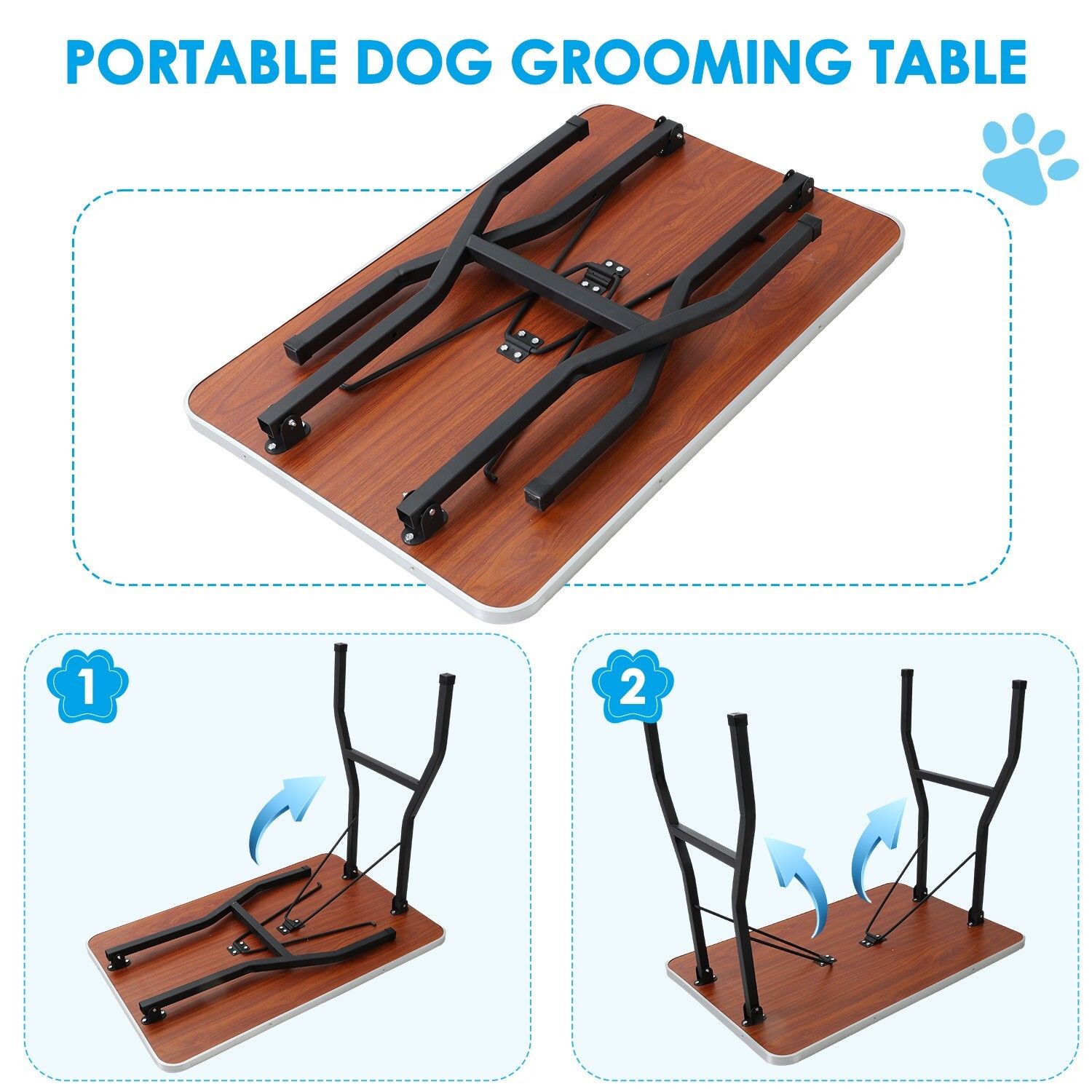 Adjustable Pet Grooming Table for Australian Cattle Dog, Foldable — image 5