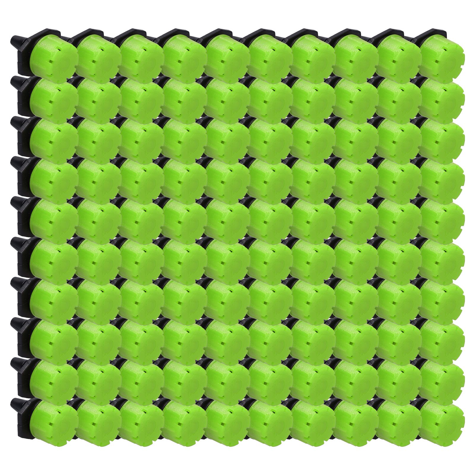 100Pcs 8 Hole Drip Irrigation Emitter Adjustable Drip Irrigation Sprinkler for Garden Greenhouse Courtyard Green — image 5