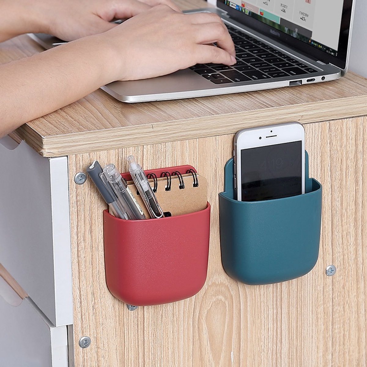 6-Piece Phone Wall Mount – Punch-Free, Storage Function — image 2