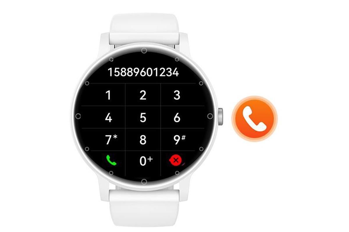 Smart Watches for Men Bluetooth Call Military Smart Watch with Heart Rate Sleep Monitor-White β image 4