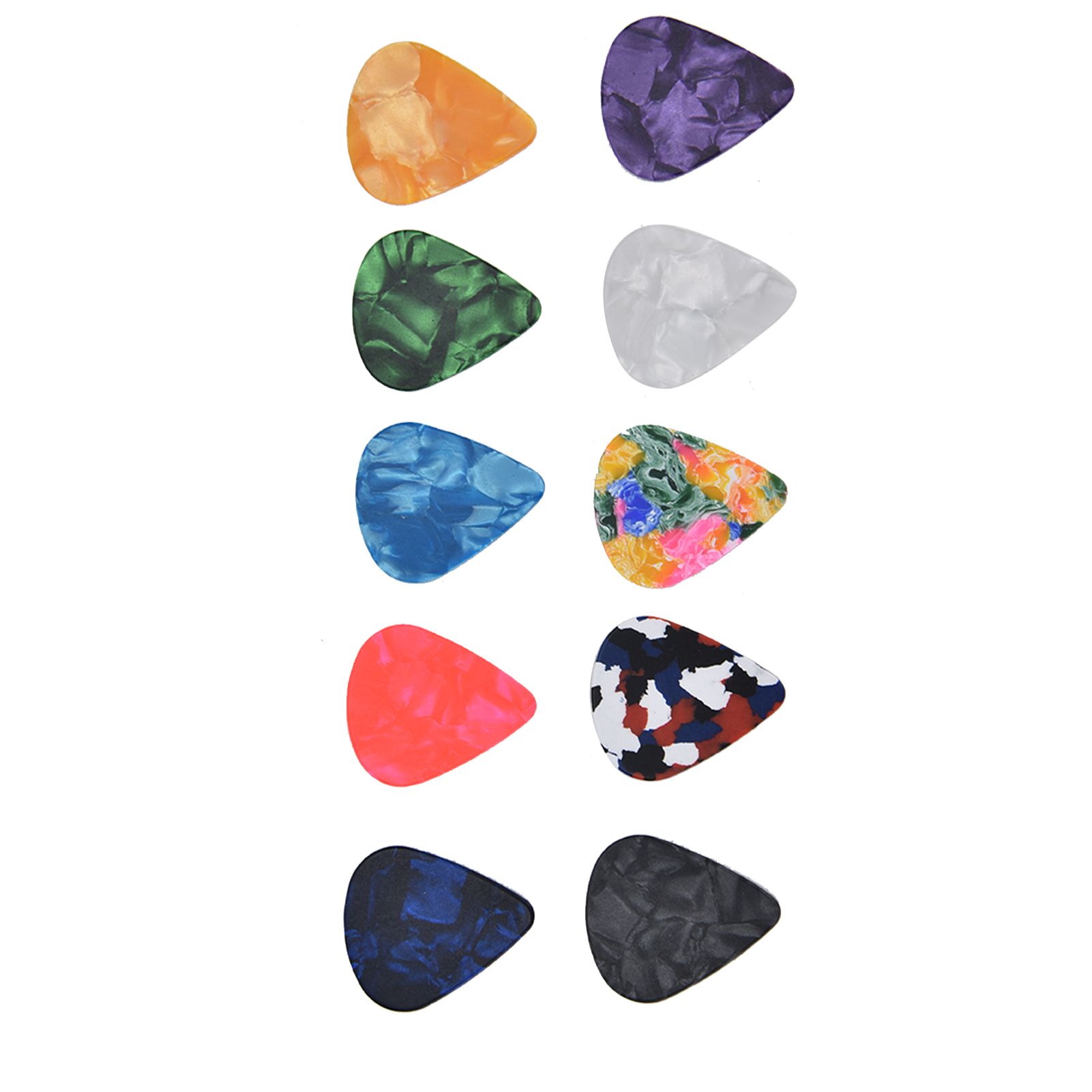 10Pcs Guitar Picks Boost Bass Portable Colorful Retro Cosmic Star Sky Pattern Guitar Pick for Bass Banjo Ukulele0.96mm Silver Box โ image 4