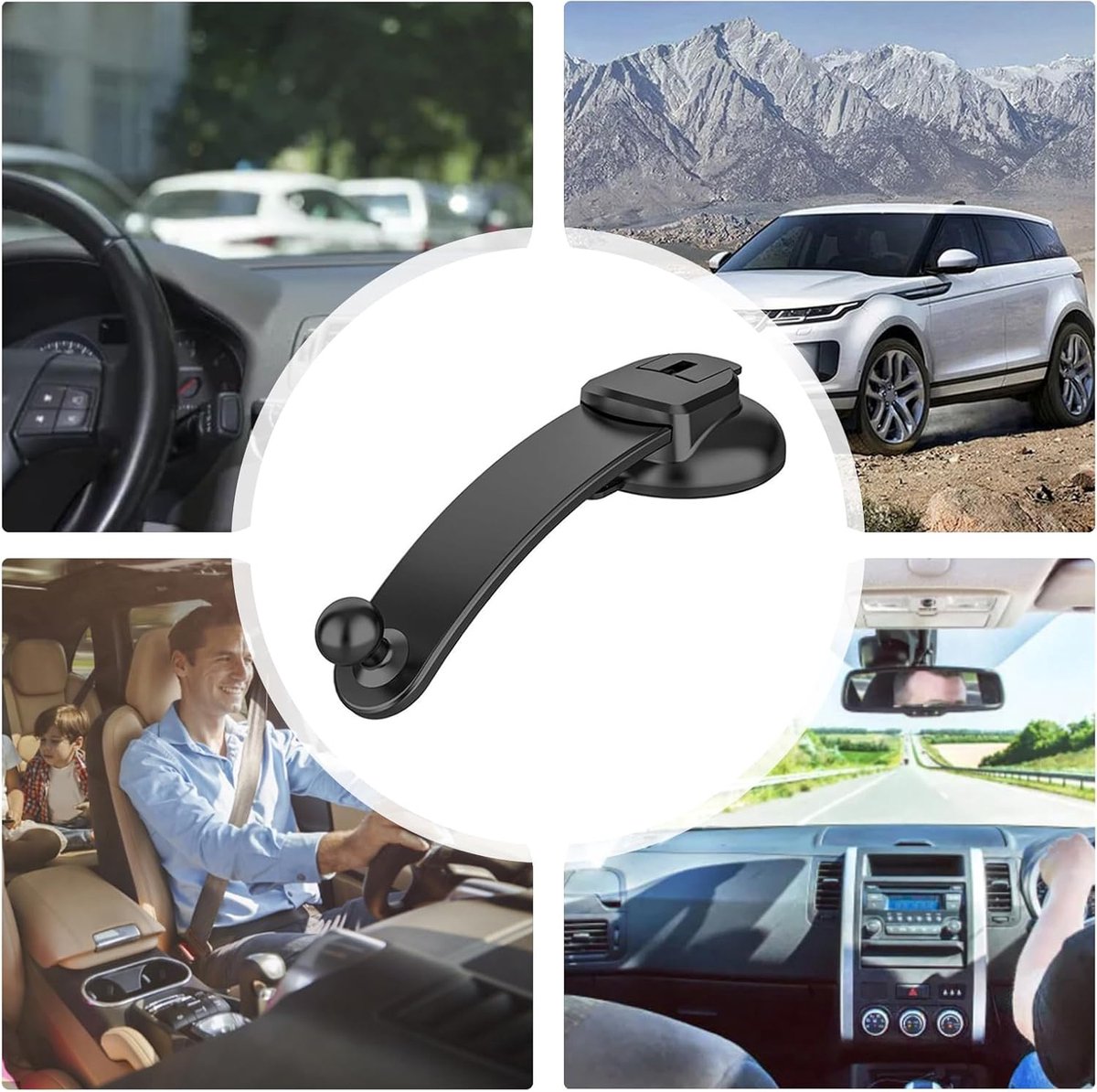 Phone Holder - Universal Base - 360° Rotatable Car Phone Holder - Suitable for cars, trucks, vehicles, windshields and mobile navigation systems — image 6