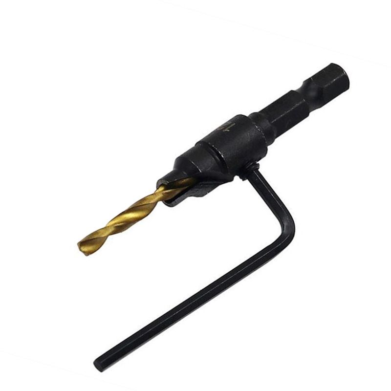 Hex Shank Countersink Drill Bit Power Tools Accessories for Plastic Metal Woodworking Tool by Power Drill 5Pcs/Set #5#6#8#10#12 â image 5