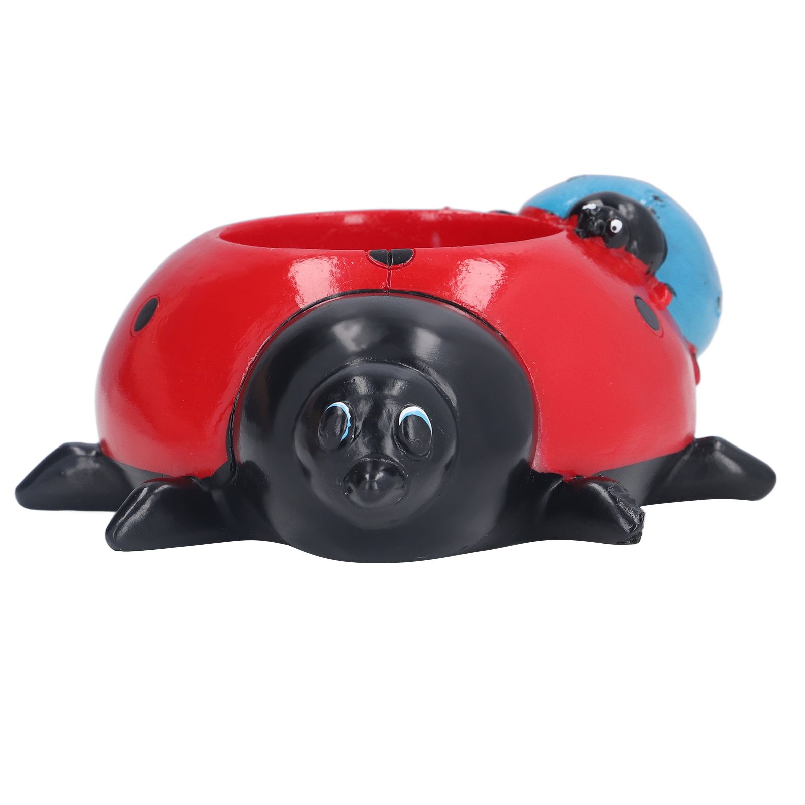 Ladybugs Flower Pot Simulation Cute Resin Animal Succulent Plant Container for Garden Decorations W93 — image 2