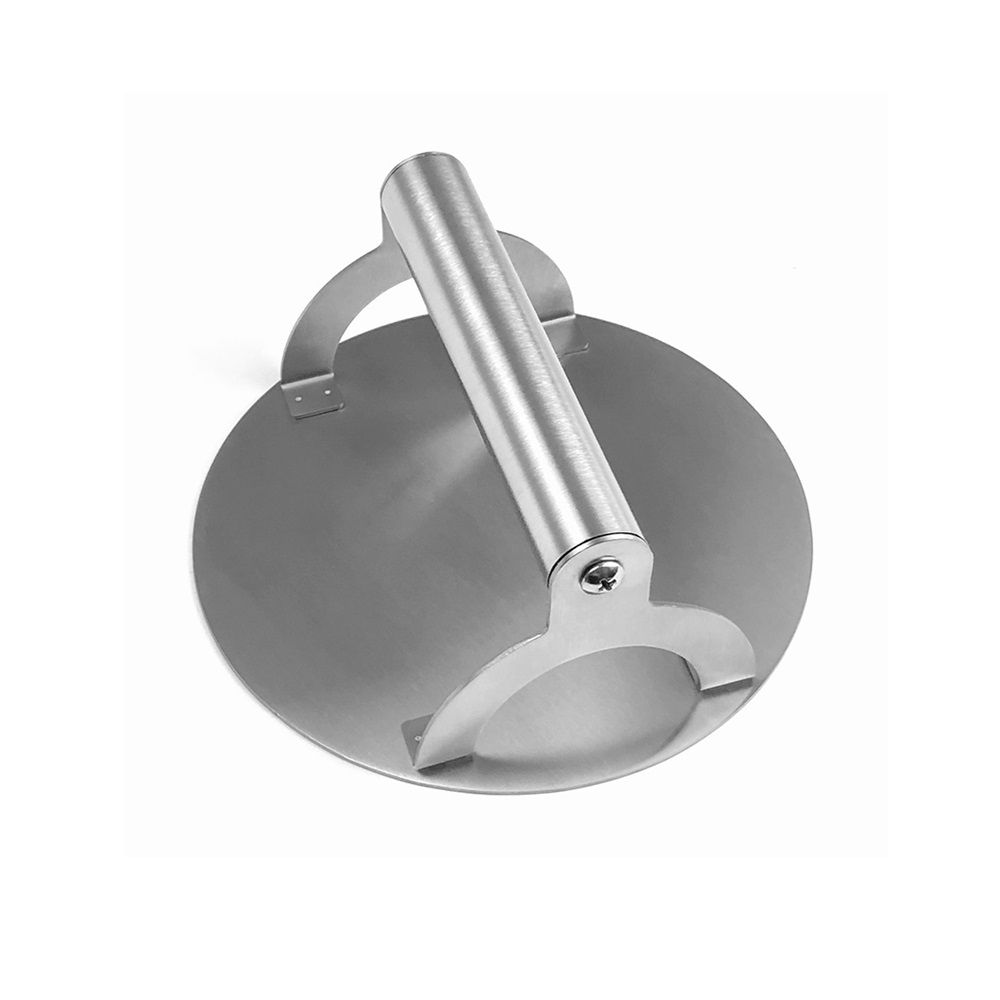6.3” Burger Smasher | for Griddle Grill Pan Skillet | Weight Gain Flat Presser Smashburger Maker 304 Stainless Steel | Meat Bacon Sandwich Panini | Tool Kit