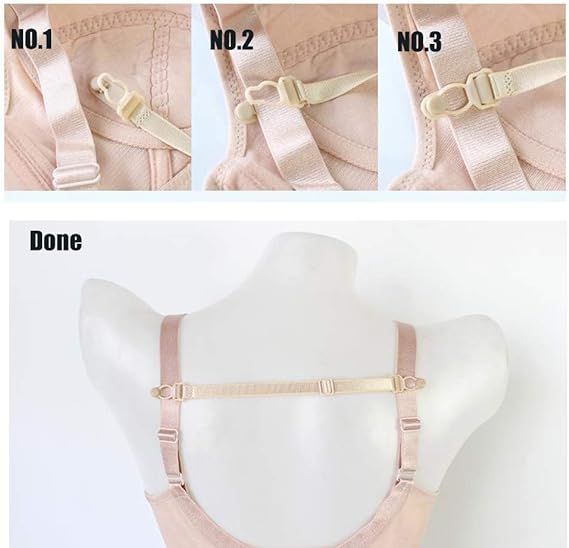 Bra Straps Holder Back Conceal Bra Straps Non-slip Elastic Cleavage Control, Replacement Bra Straps,Pack of 4 โ image 4