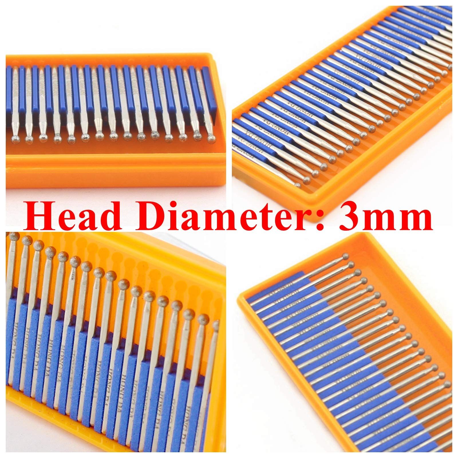 Polishing Needle Carving Head Diamond Multi shaped Polishing Head Diamond Grinding Rod Diamond Sand Magic Needle Set — image 2
