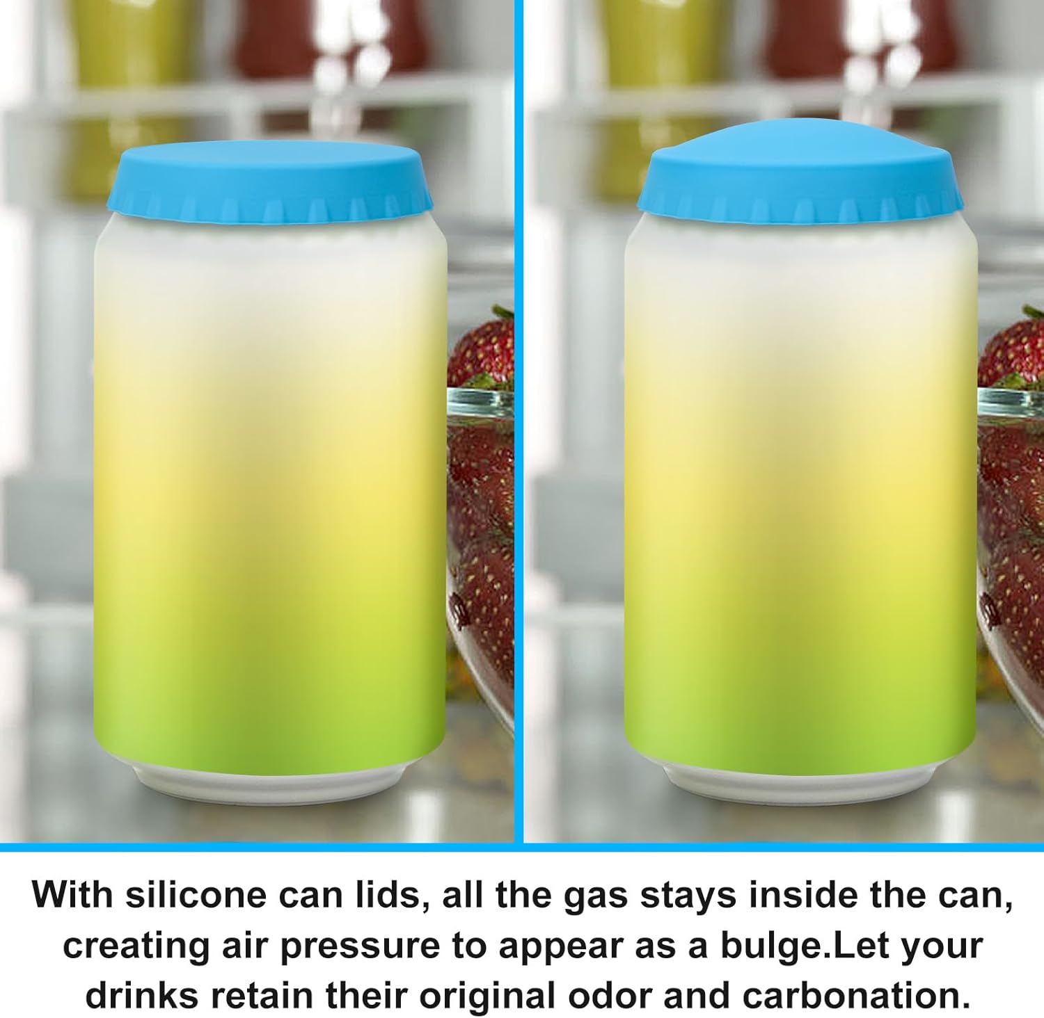 6 Pack Silicone Soda Can Cover Lids, Reusable Soda Can Lids Beer Can + Paper Corner Rounder Punch, Corner Punch Corner Cutter โ image 5