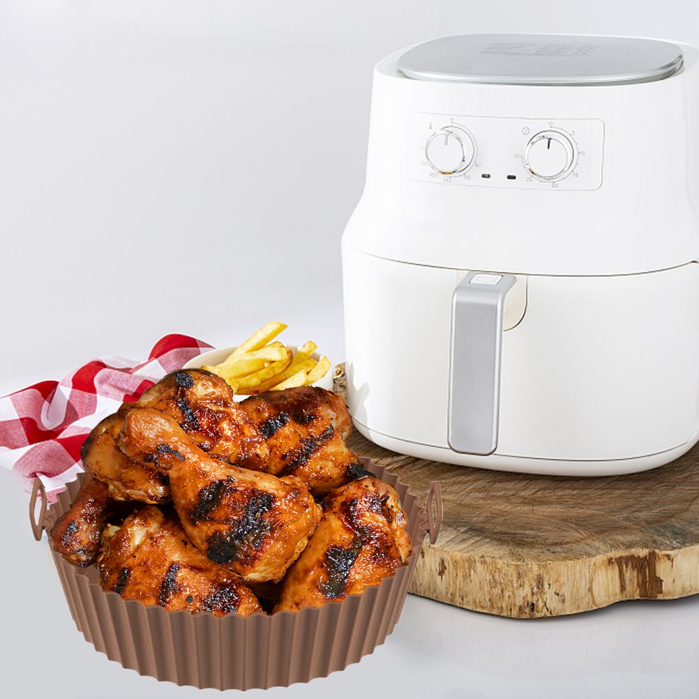 Air Fryer Silicone Pots Reusable Silicone Air Fryer Liner Basket High Temperature Resistance Food Grade Silicone Liner โ image 3