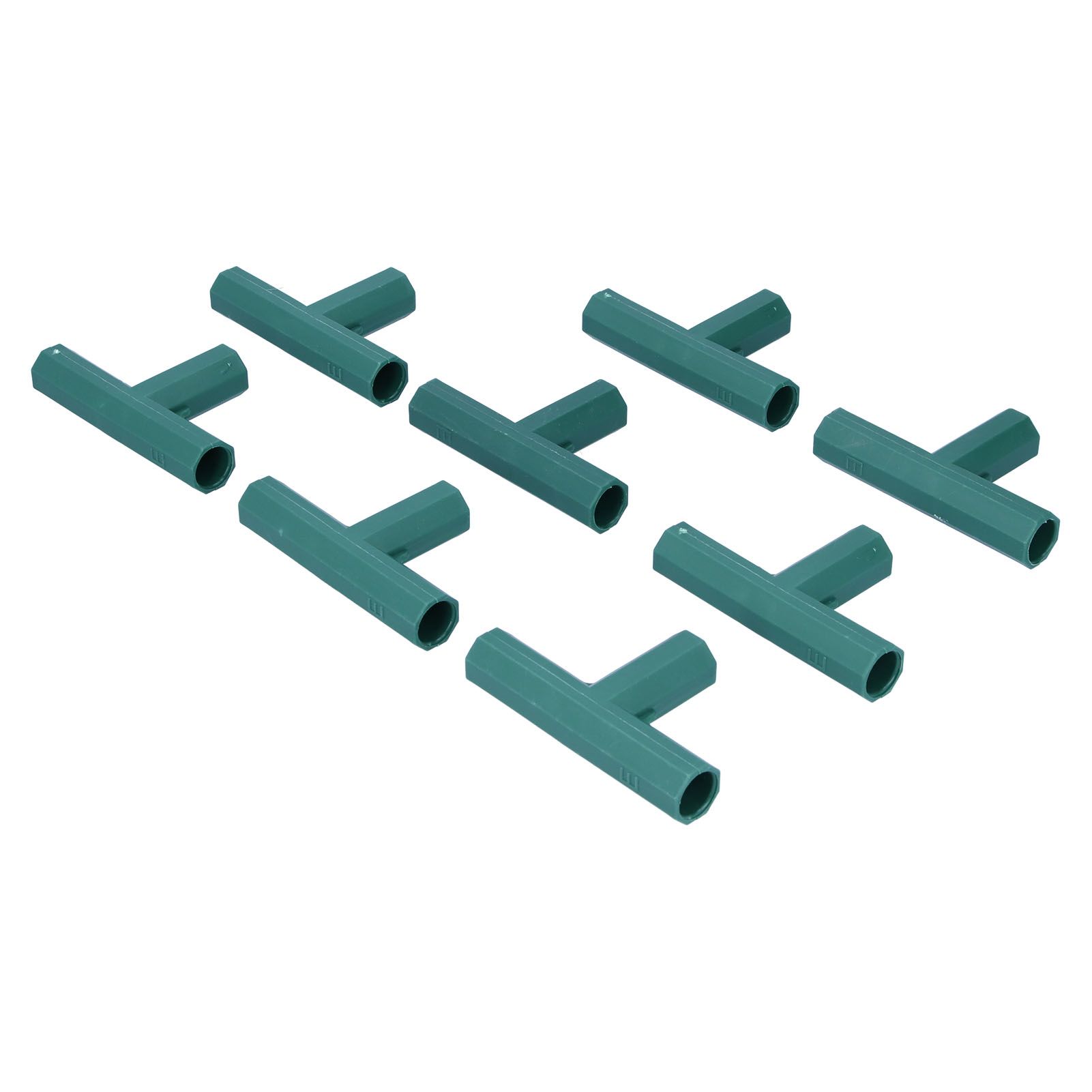 8Pcs T shape Connector DIY Plant Stake Joint Tee Adapter for 16mm Garden Plant Support — image 5
