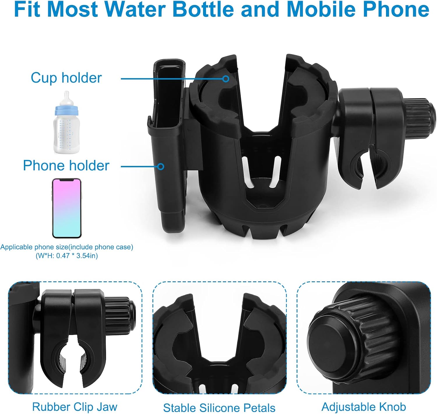 2-in-1 Cup Phone Holder for Stroller — image 3