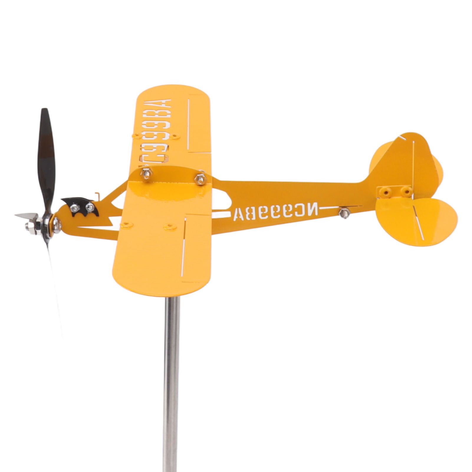 Piper J3 Cub Airplane Weathervane 3D Metal Airplane Weather Vane Outdoor Roof Wind Direction Indicator Garden Decor Large โ image 6