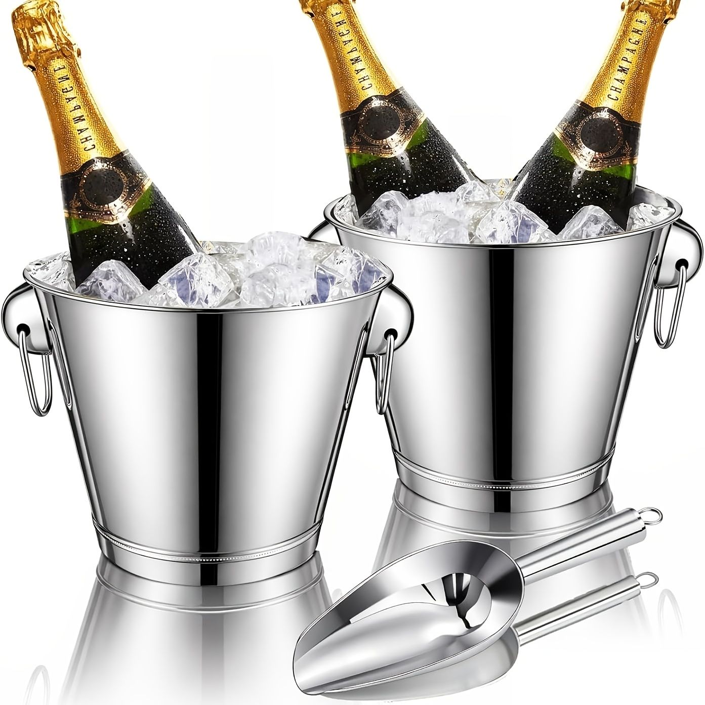 metal champagne cooler
