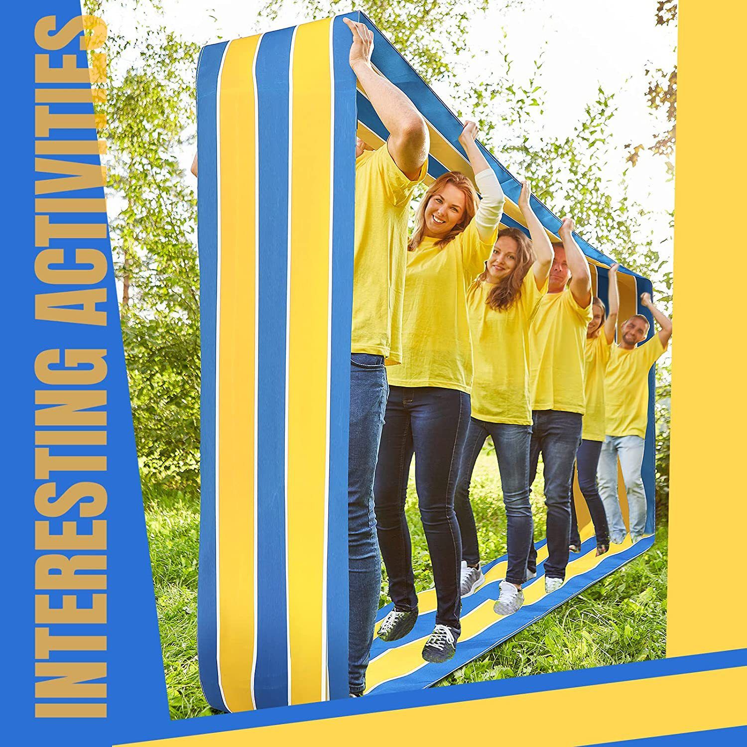 Teamwork Games Group Learning Activity Carnival Team Building Games Fun Playing Run Mat for Kids Teens Adults Family Field Day โ image 5