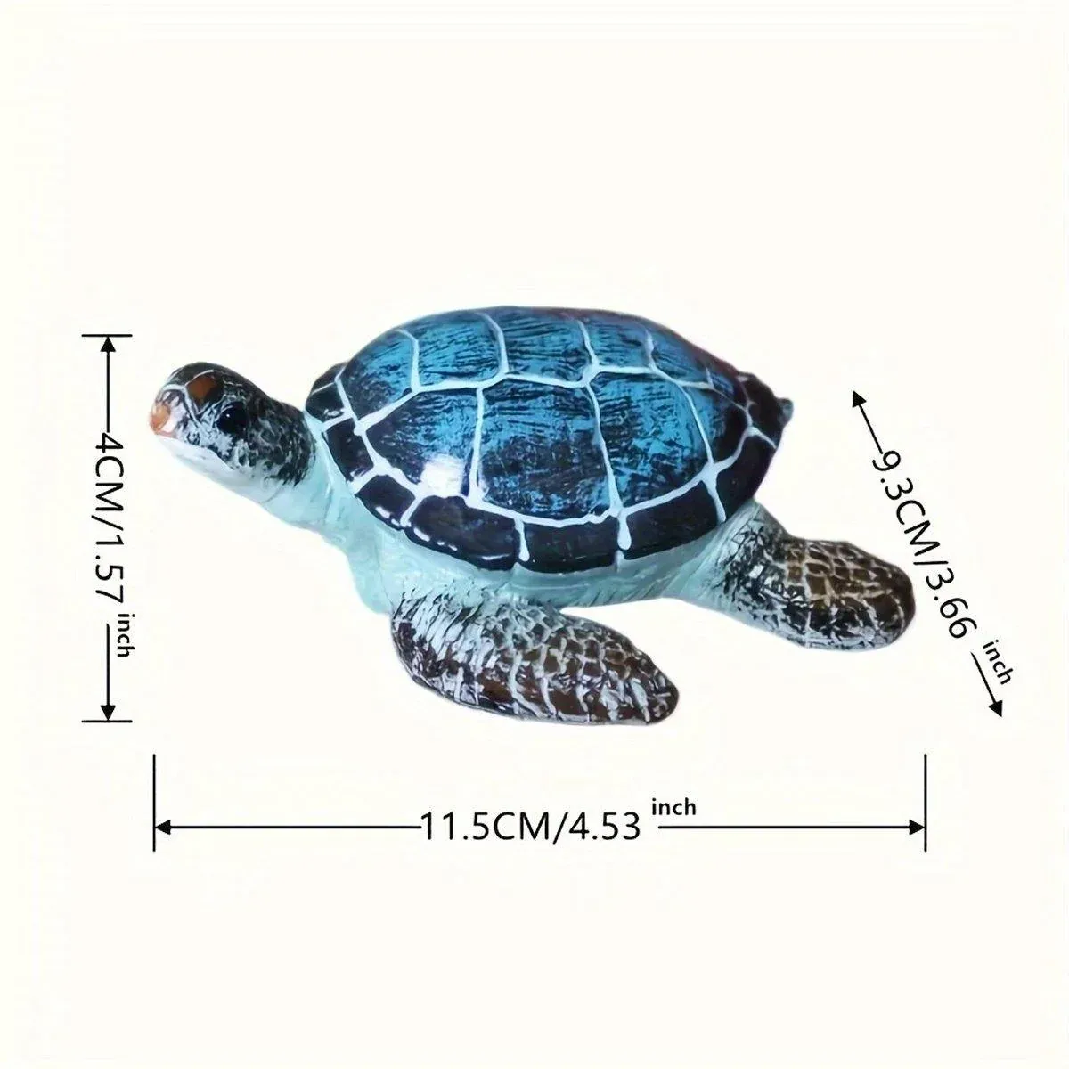 Resin Sea Turtle Aquarium Ornament Underwater Decor for Home and Fish Tank Use — image 3