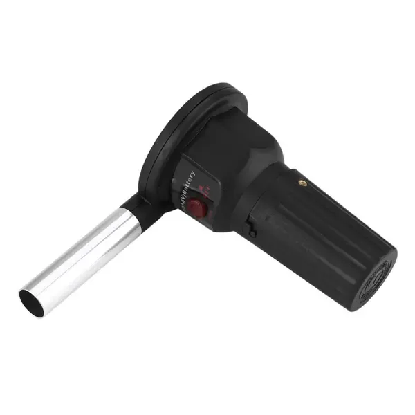 Portable Electric BBQ Fan, Battery-Powered Fire Starter with PP Body and Aluminium Tube for Outdoor Grills, Black โ image 2