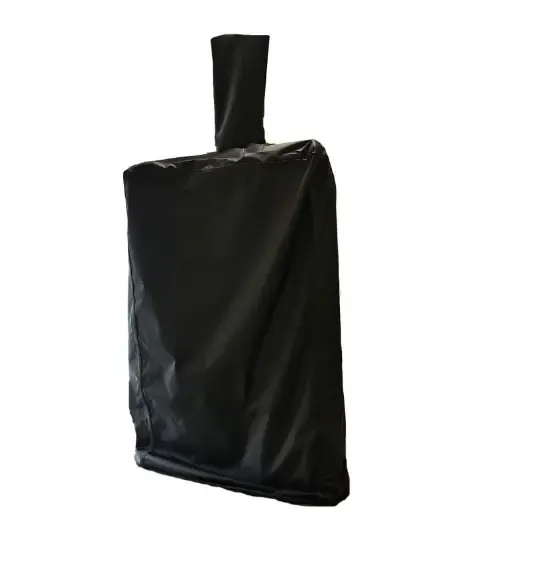 Pizza Oven Cover Waterproof Polyester Protective Cover for Outdoor Wood Fired and Charcoal Pizza Ovens Black 170 × 65 × 55 cm