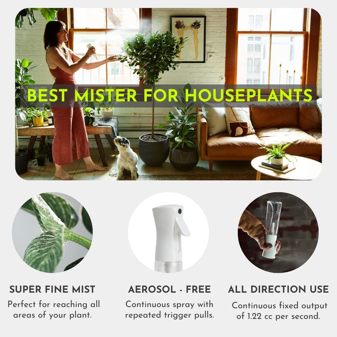 Airless Fine Spray Mister for Plants - Ultra Fine Water Mister, Easily Refillable, Best Spray Bottle for Houseplant Care โ image 2