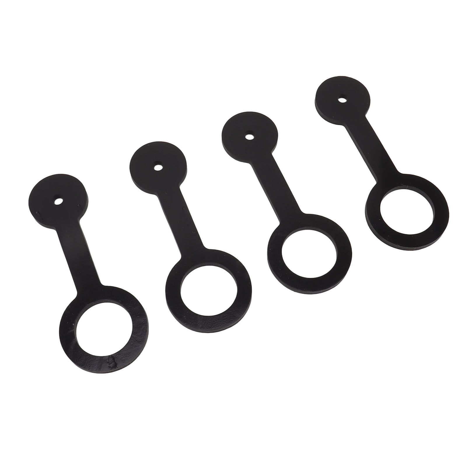 4PCS RV Shower Door Travel Latch Strap Blaack Color Silicone RV Camper Bathroom Door Latch โ image 4