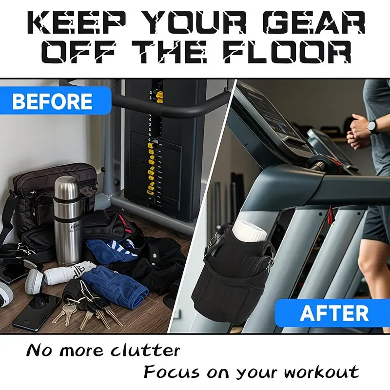 Black Double Row 12 Magnet Sports Water Bottle Bag: Magnetic attachment stays rock-solid, multi-scenario compatibility frees your hands, thickened โ image 2