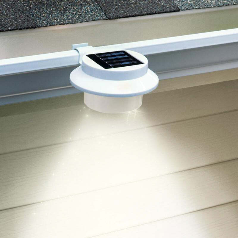 Solar Multipurpose Light (3-Piece, White) w/ Screw & Mount, Energy-Saving โ image 2