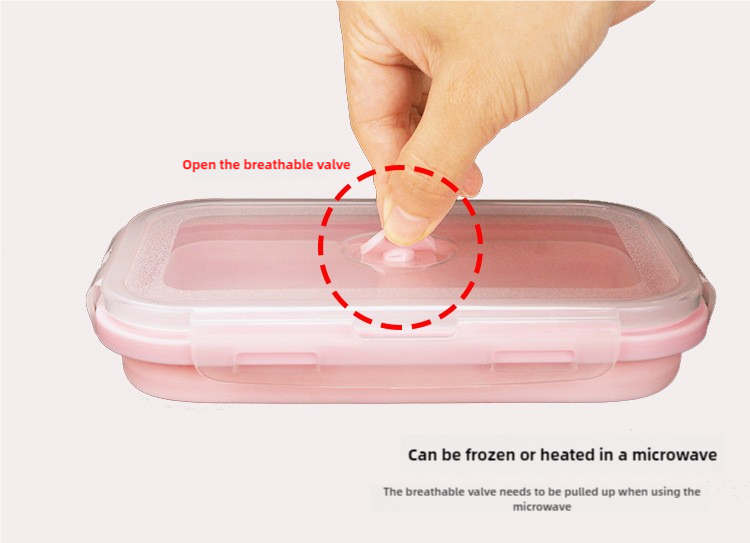 Green Collapsible Silicone Bento Box Set - 4-Piece Food-Grade Microwave & Freezer Safe Lunch Box Set โ image 6