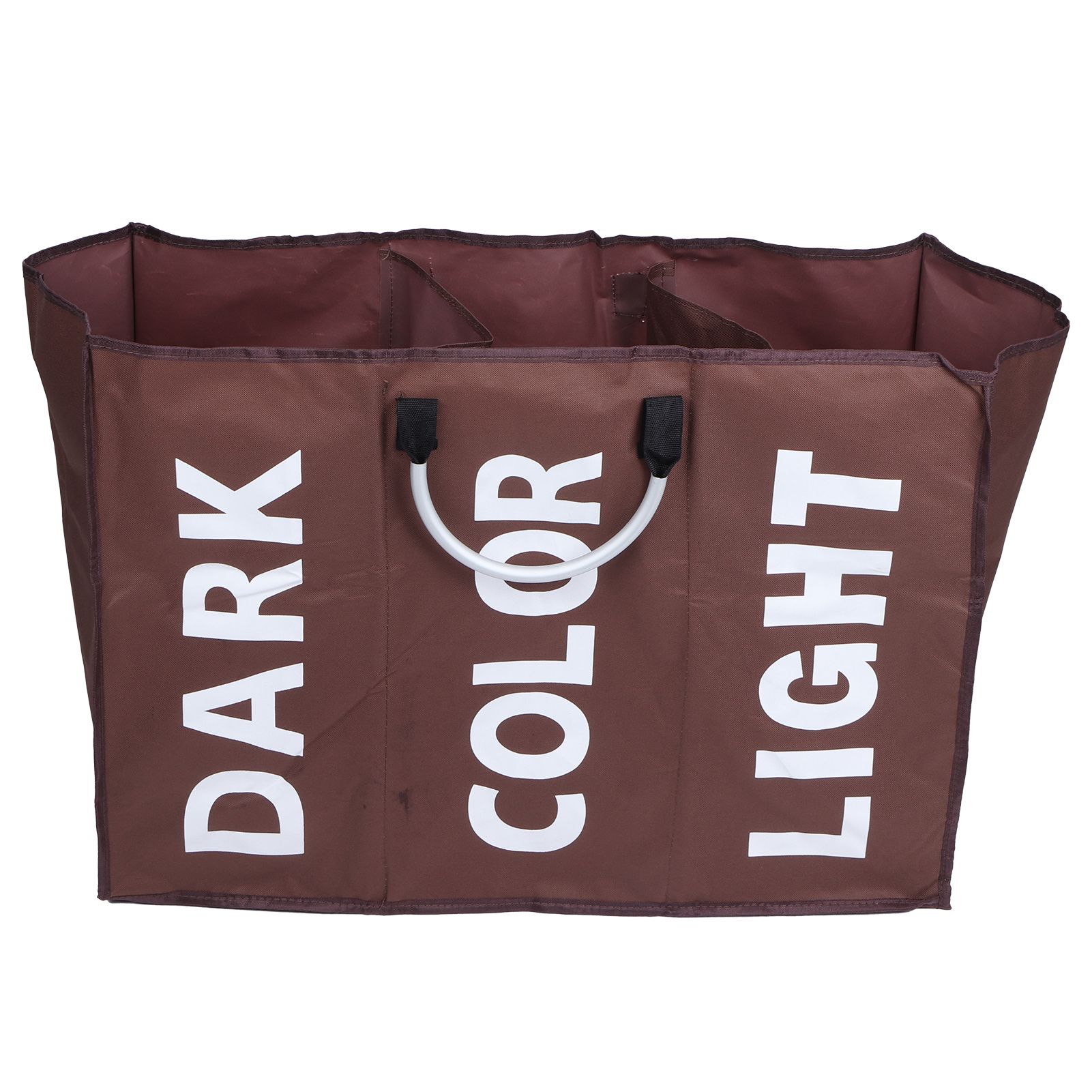 Laundry Basket Household Foldable Waterproof Clothes Storage Bag Organizer Coffee — image 2