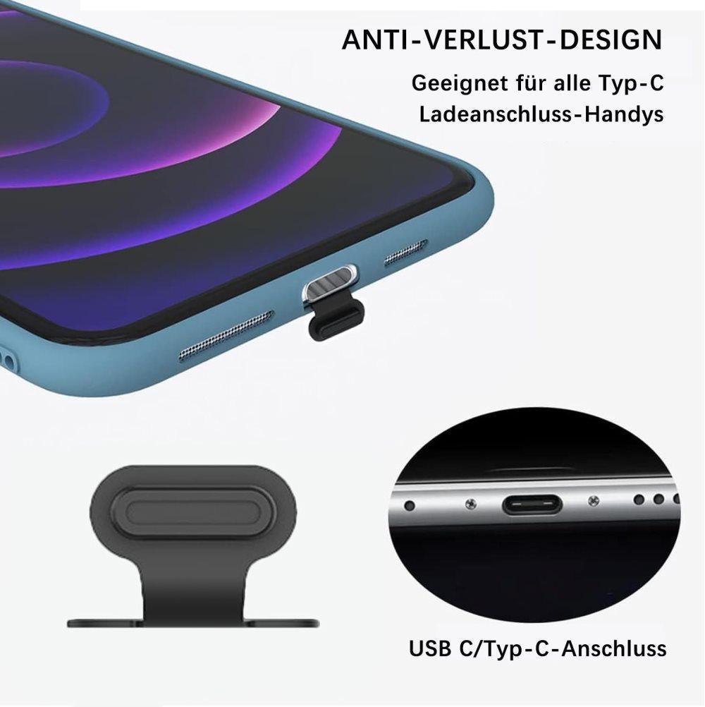 8-Pack Dust Plugs Compatible with USB-C and Lightning, Black — image 4