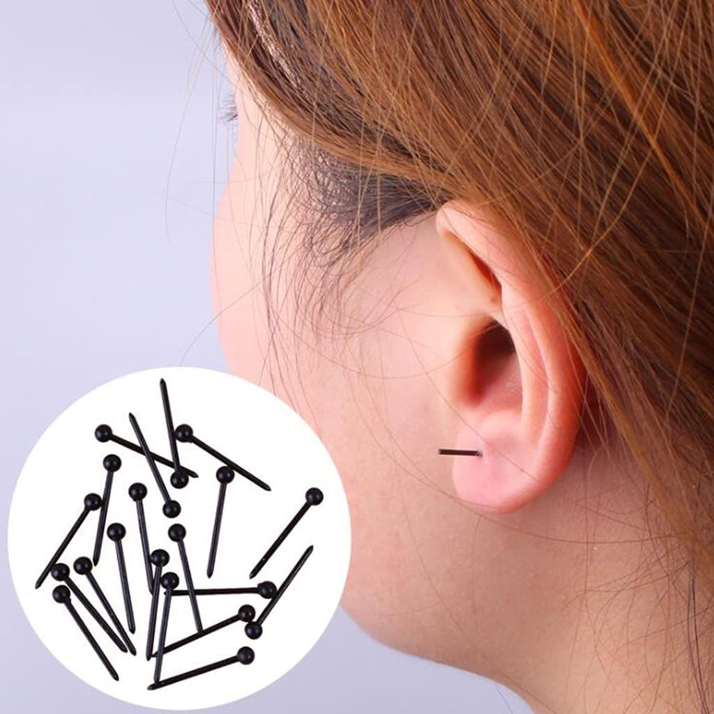 100 Pcs Hypoallergenic Plastic Earrings Sticks Studs Pins Bars Ear Piercing Retainer Jewelry Making Findings DIY Supply โ image 3