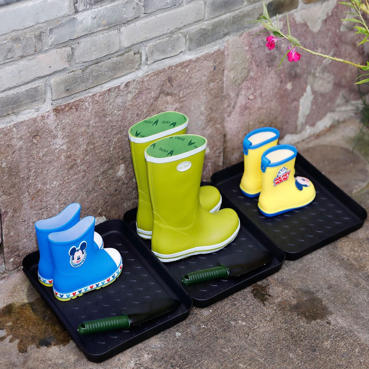 3-piece universal tray - multifunctional - plastic - rectangular tray - black โ image 5