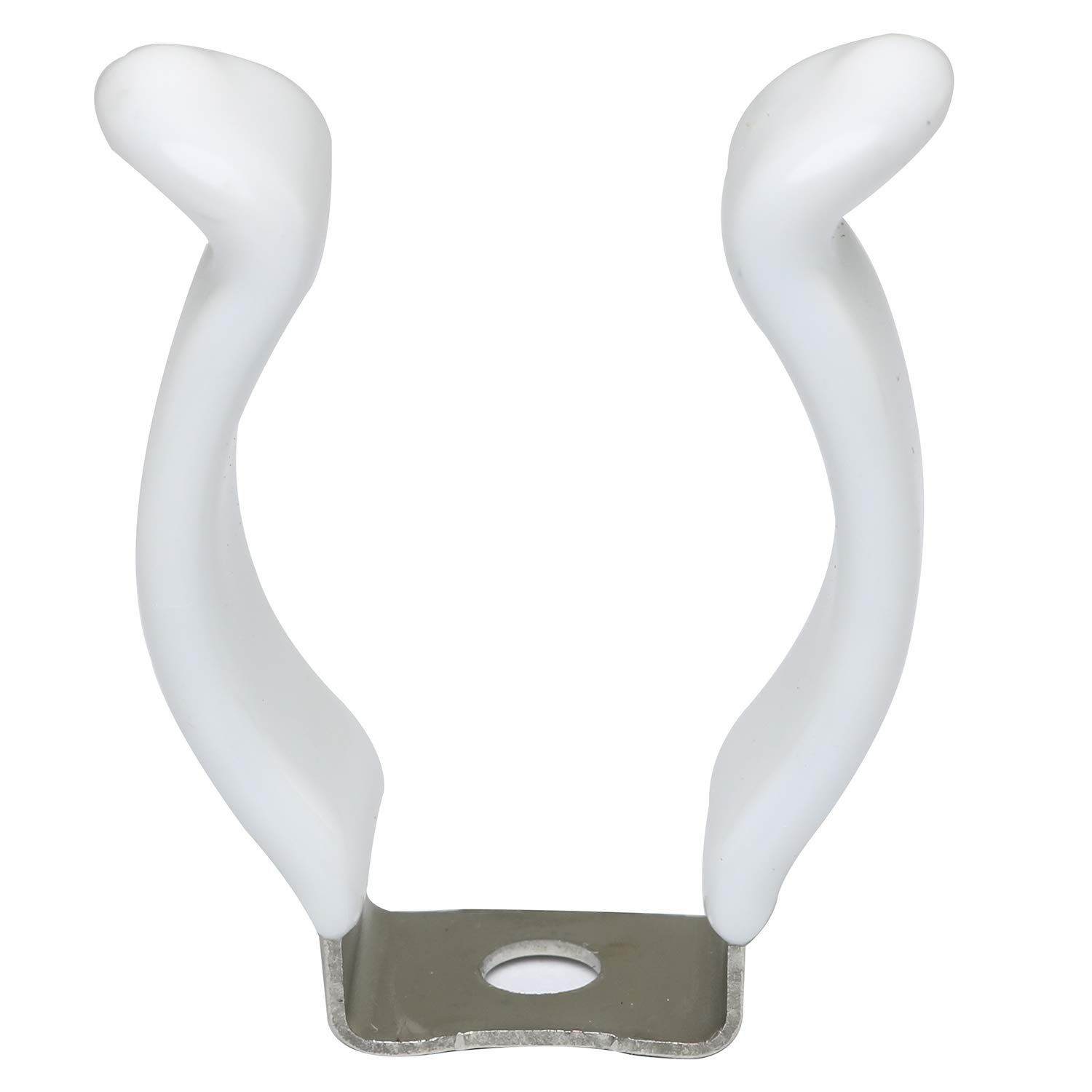 10pc -Clips Holder Bracket for Bulbs & Fluorescent Tubes Mounting Accessories, White Plastic Dipped Clamps Lamp Support Lampholder โ image 2