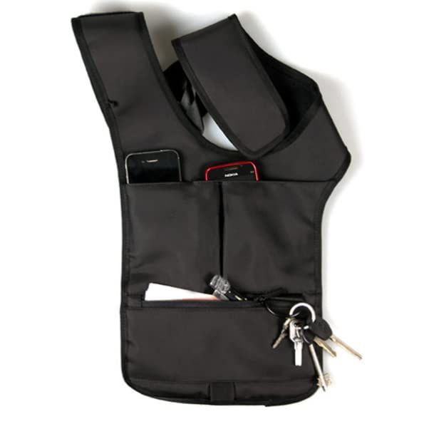 Underarm Chest Bag for Men Travel Money Belt Under Clothes Hidden Underarm Shoulder Bag Travel Pouches Mens Shoulder Pouch โ image 2