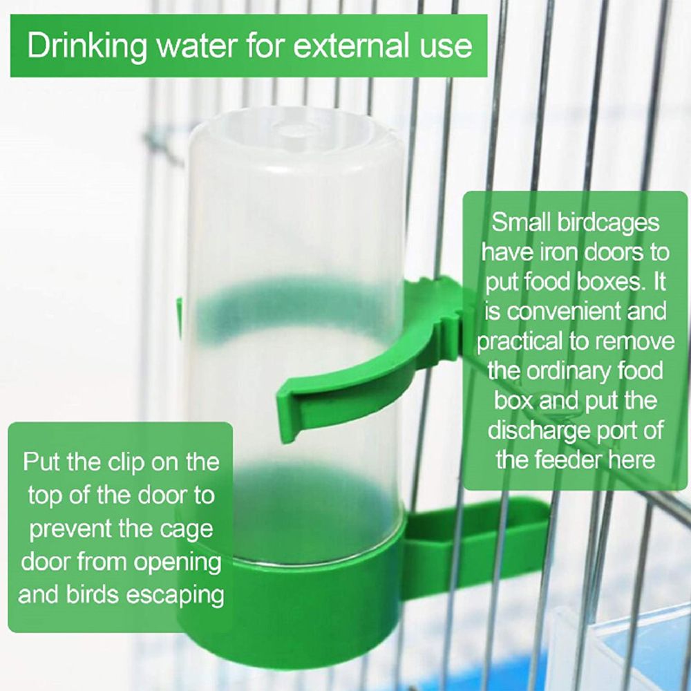 Bird Water Dispenser for Cage, 4pcs Bird Water Bowl 140ml Automatic No Mess Gravity Feeder Bird Watering Supplies for Pet Parrot — image 4