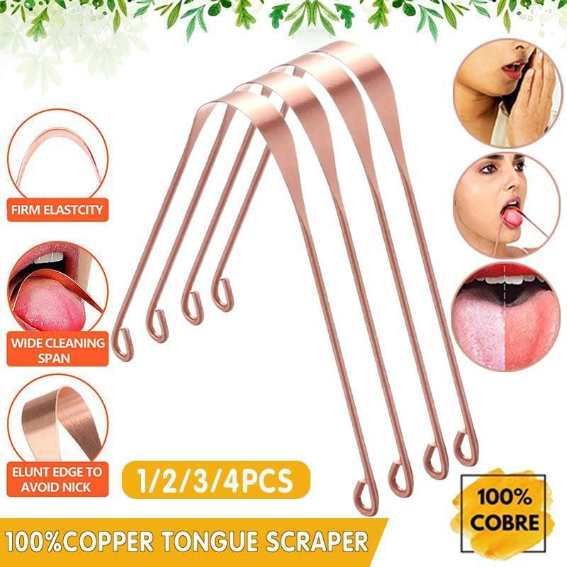 Pure Copper Tongue Scraper Cleaner Thick 12Gm Ayurvedic Dental Hygiene Oral Care - 1PC โ image 2