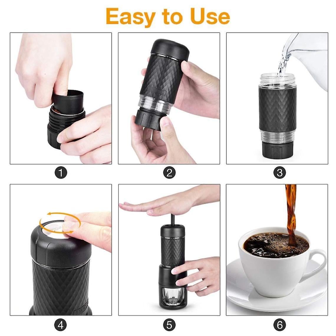 Manual Coffee Grinder - Hand Capsule Coffee Maker & Seasoning Grinder Combo Tool โ image 4