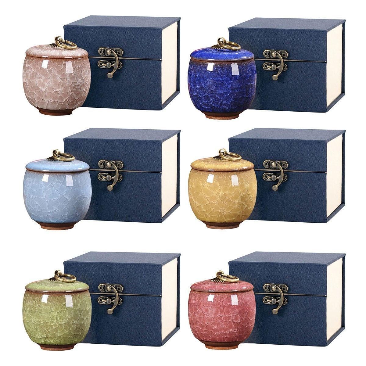 Small Pet Urn for Ashes Memorial Keepsake Urns for Dog Cat Cremation Remains - Sky Blue โ image 3