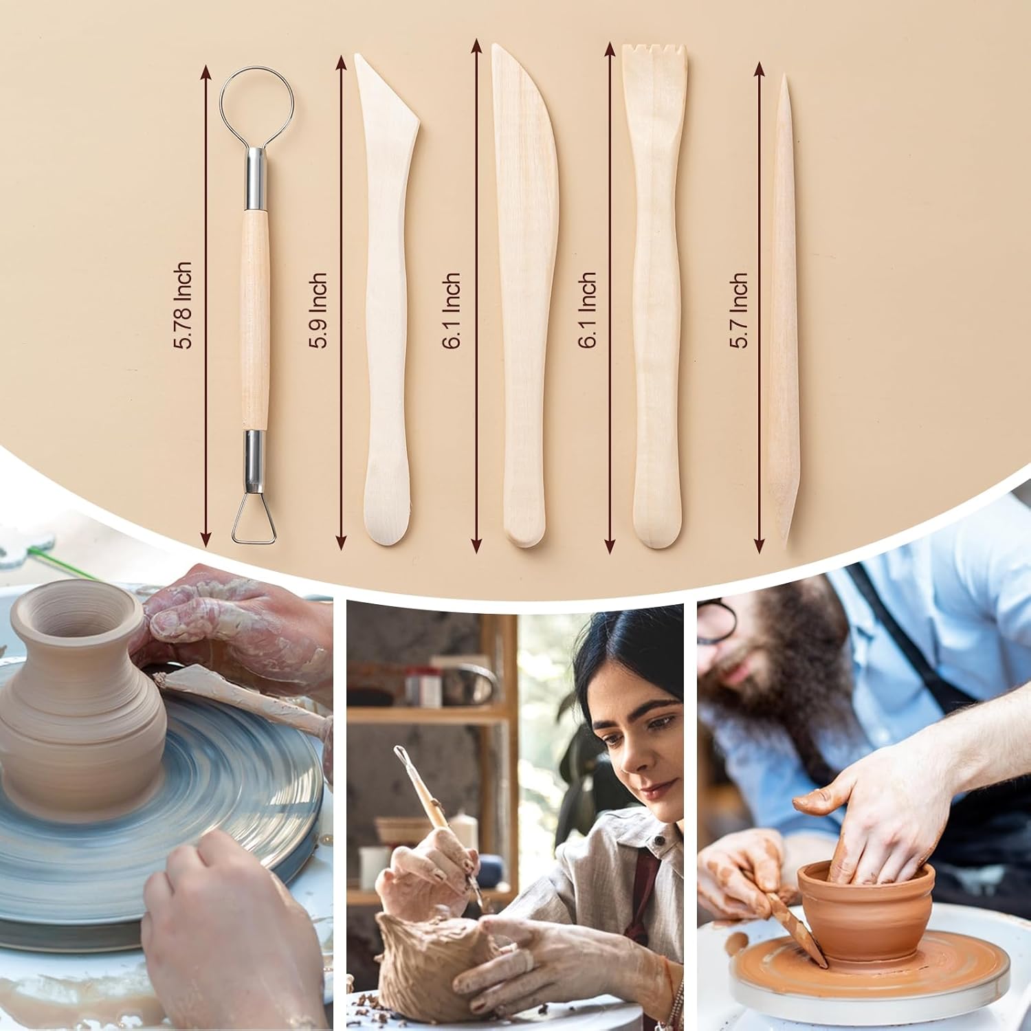 Air Dry Clay Tools Set for Adults โ image 3