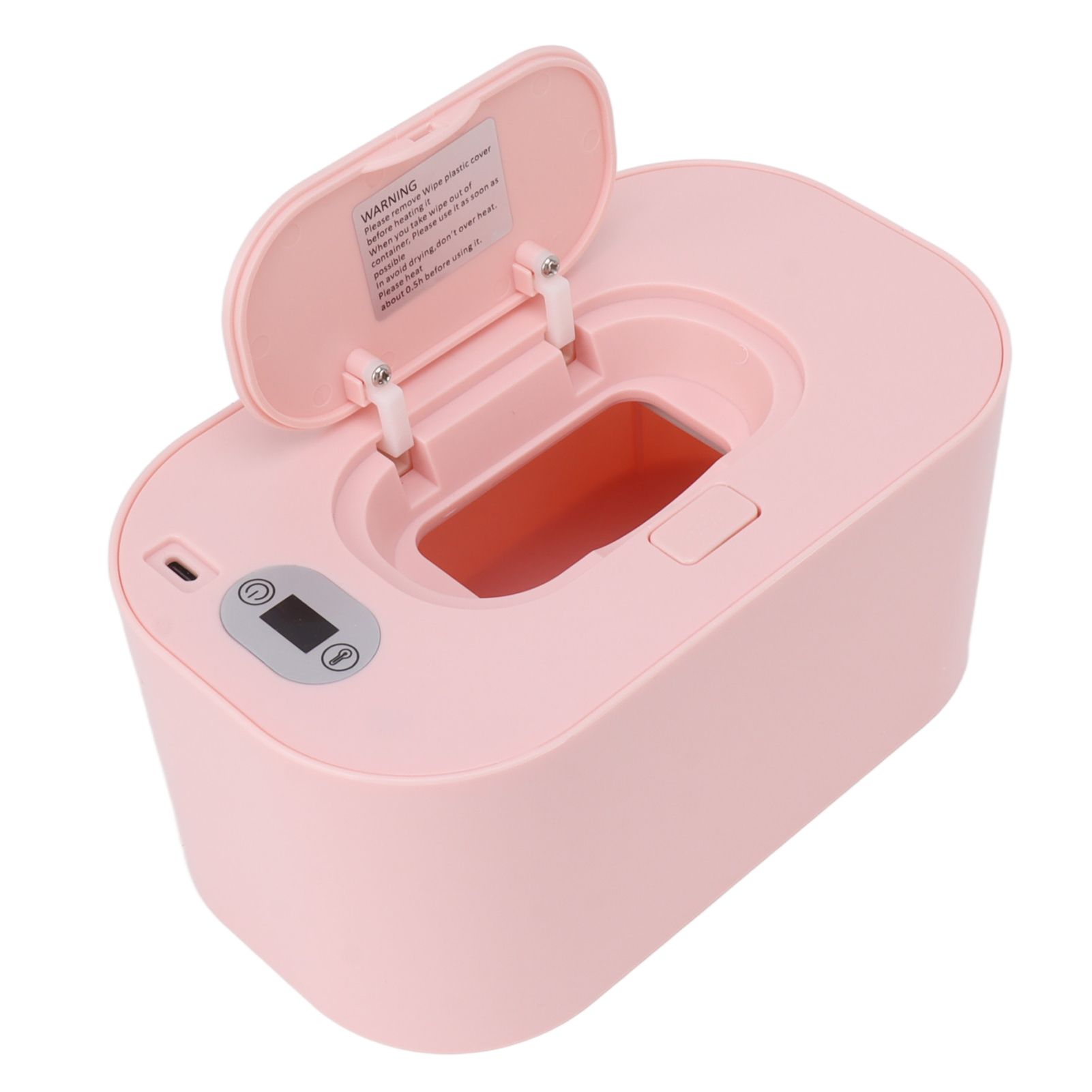 Baby Wipe Warmer USB Constant Temperature Portable Wipe Heater Temperature Adjustment Warm Keeper Dispenser 5V Pink โ image 5
