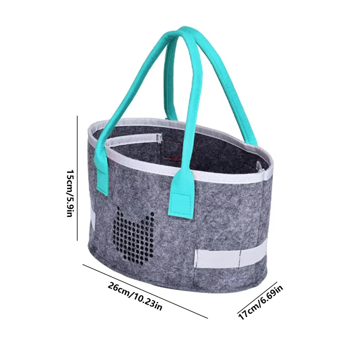 2pcs Doll Storage Organization Bag Felt Handbag Toy Organizer Storage — image 3