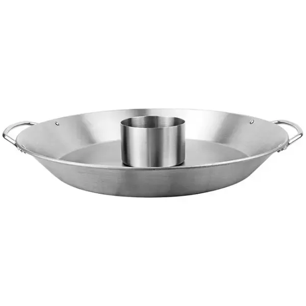 Stainless Steel Turkey Roaster Pan with Handles for Outdoor BBQ Picnic and Home Grilling Silver 35 × 4 cm — image 3