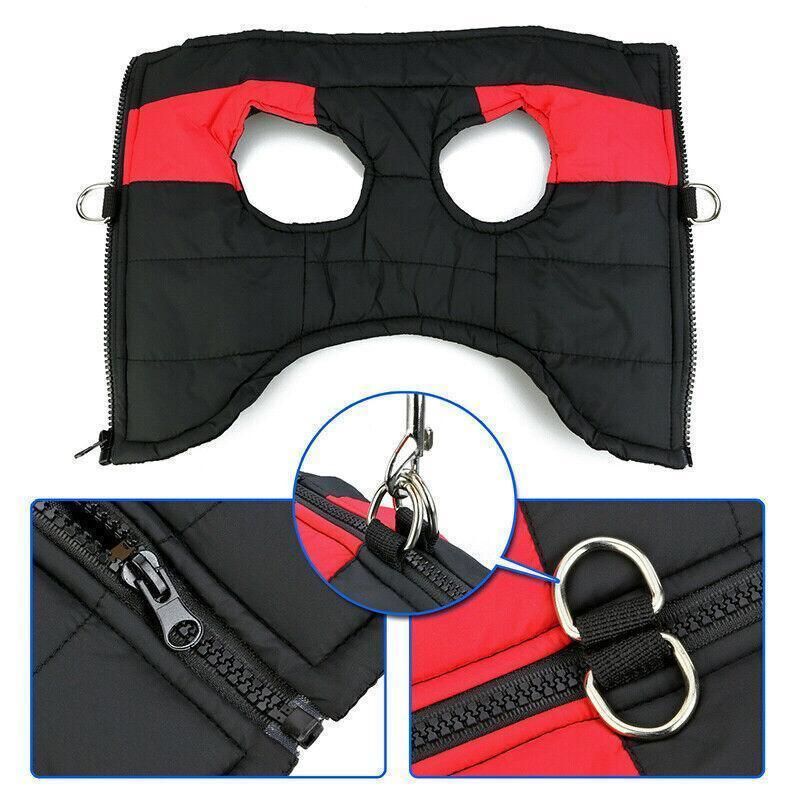 Large Dog Jacket Padded Waterproof Pet Clothes Warm Windbreaker Vest Coat Winter — image 6