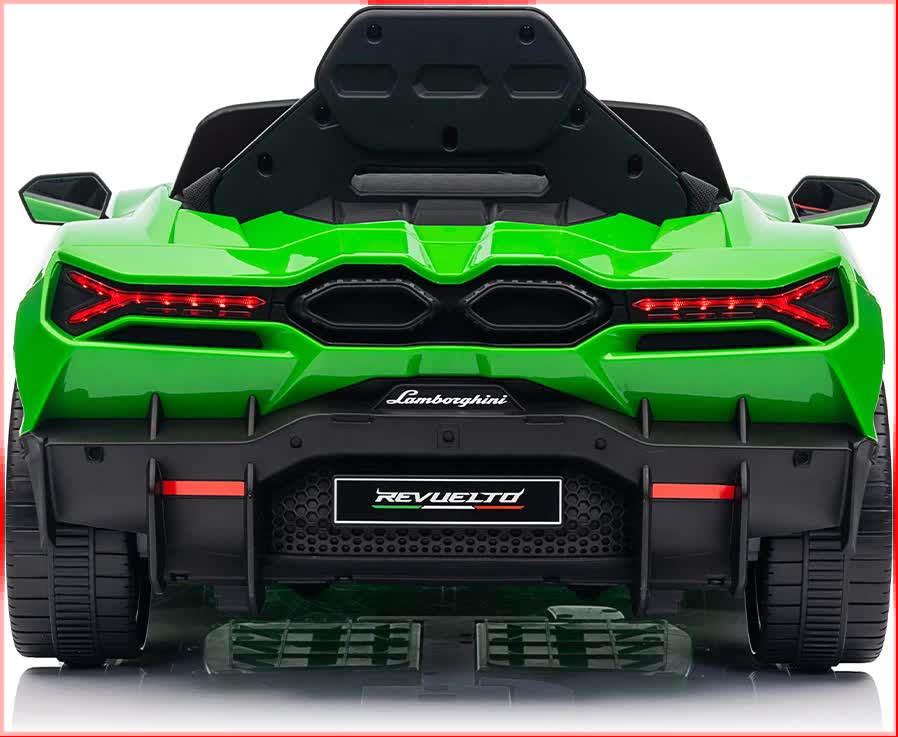 Lamborghini Revuelto Licensed Ride on 12V Remote Control Power Battery Car With Scissor door โ Green โ image 5